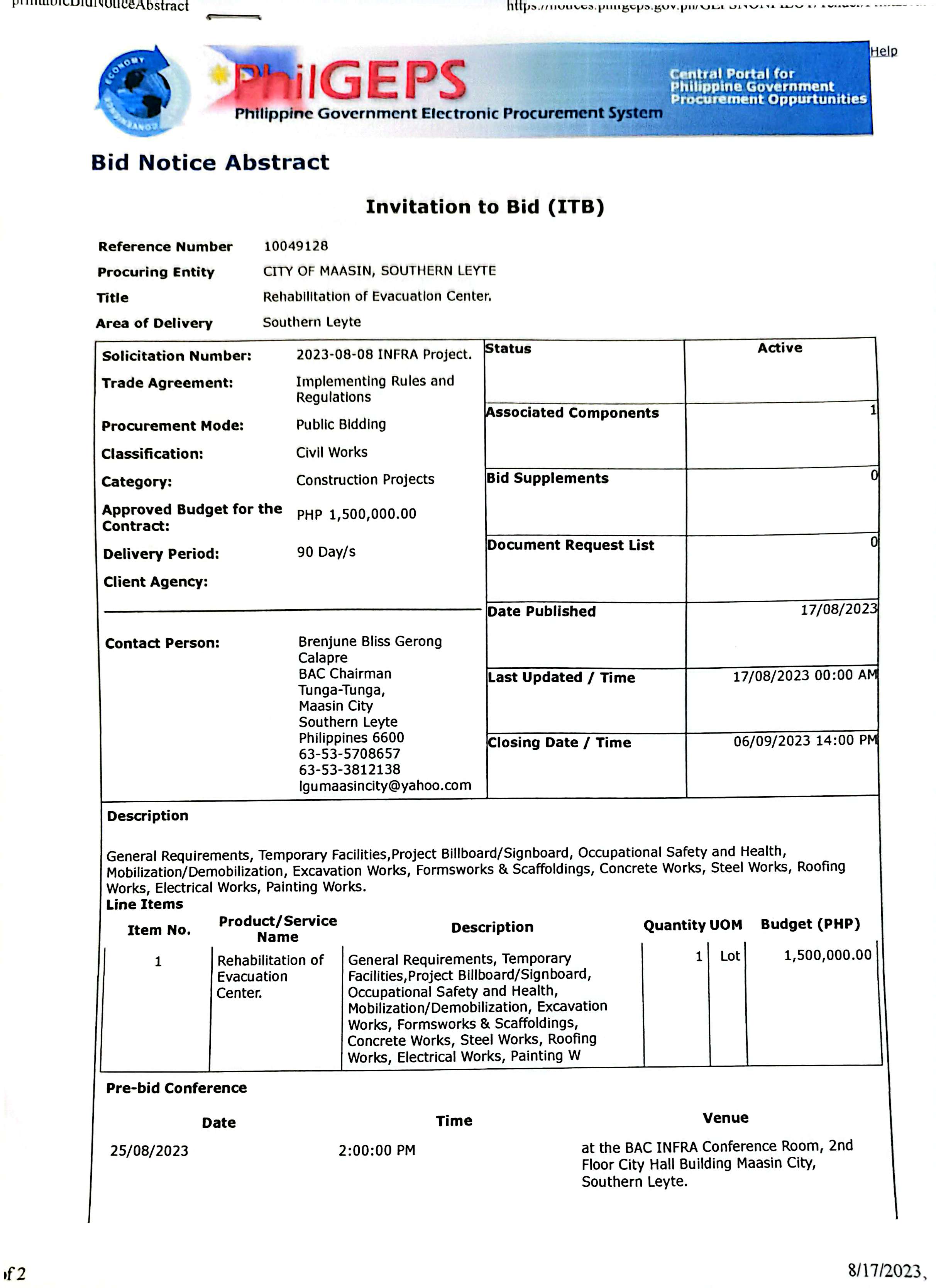 8 INFRA ITB 081723