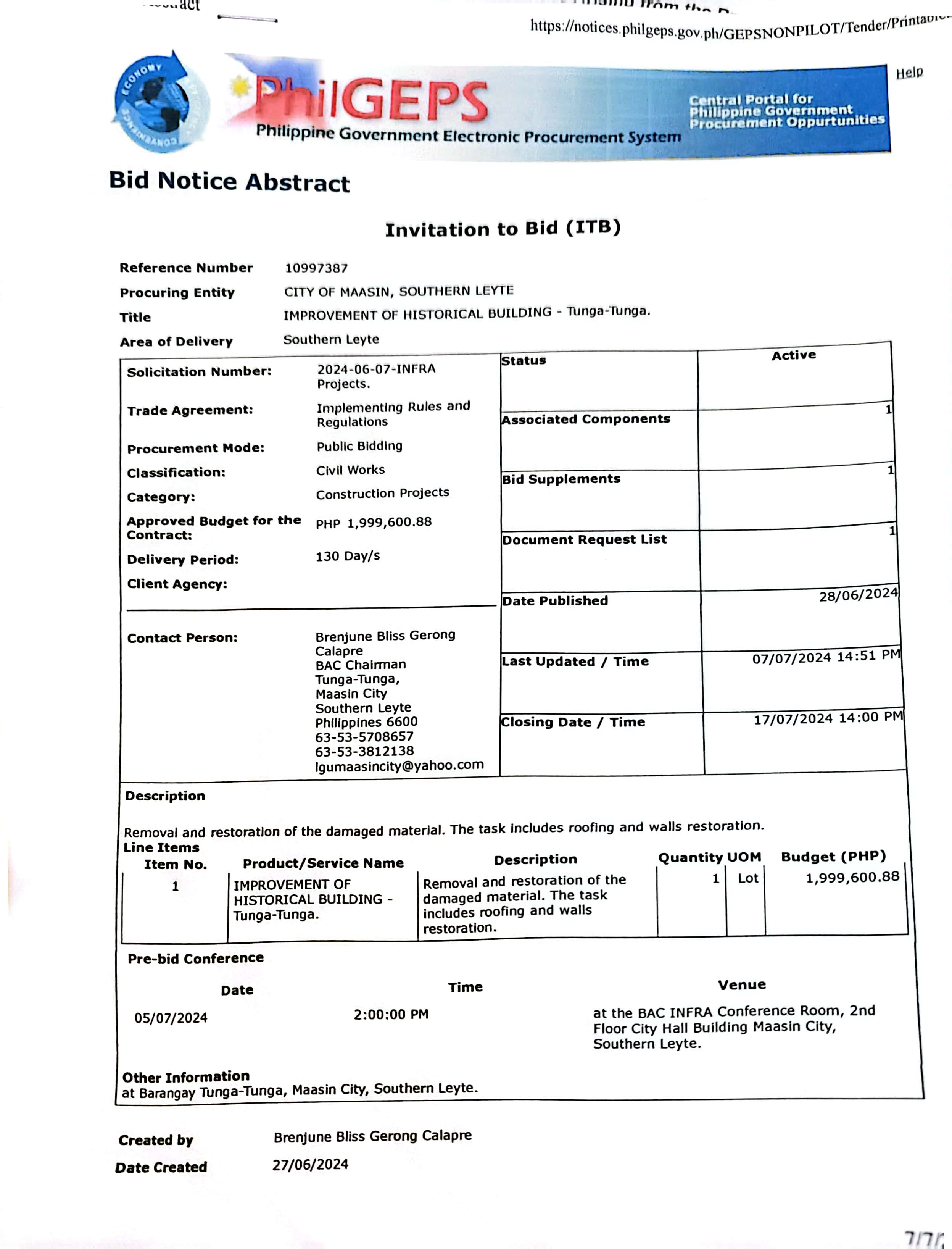 Infra itb 062824